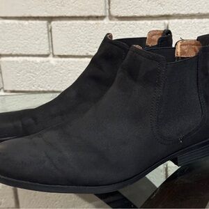 H&M Black Suede Men's Chelsea Boots Size 8.5
